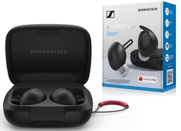 Słuchawki dokanałowe Sennheiser Momentum sport Anc Wodoodporne Czarny