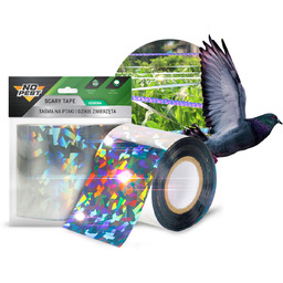 Taśma odstraszająca ptaki hologramowa. Taśma holograficzna odblaskowa