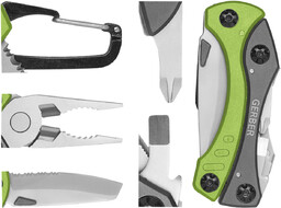 Multitool motylkowy kieszonkowy Gerber Crucial Zielony
