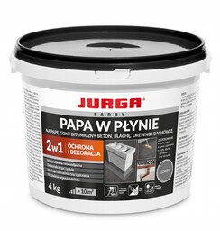 Papa w płynie Jurga 4 kg szary pędzel