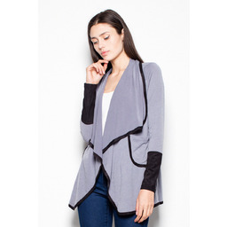 Elegancki Sweter kardigan VT036 Szary M