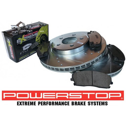 Przednie klocki Z26 + WIERCONE nacinane tarcze hamulcowe