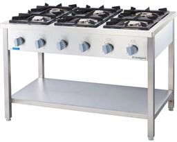 Stalgast Kuchnia Gazowa 6-Palnikowa 32,5 kW G20 Wolnostojąca