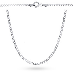 Srebrny łańcuszek pełny Pancerka 60 cm pr. 925