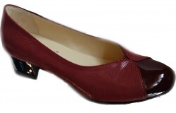 Wycofany z oferty Czółenko bordo obcas 3,5 cm