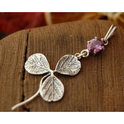 KONICZYNKA - srebrny wisiorek z ametystem