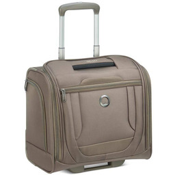 Delsey Helium DLX mała brązowa walizka kabinowa