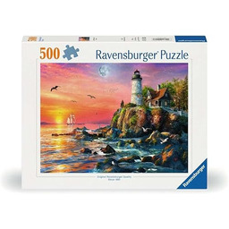 Ravensburger 12000217 - Latarnia morska o zachodzie słońca