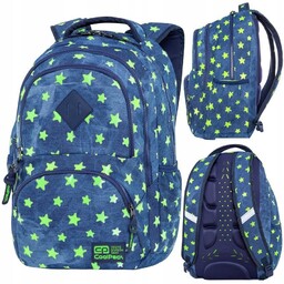 Śliczny Plecak Jeansowy W Żółte Gwiazdki Coolpack