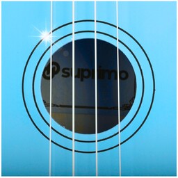 ZABAWKA EDUKACYJNA DREWNIANA GITARA RÓŻ BLUE DZIECI UKULELE