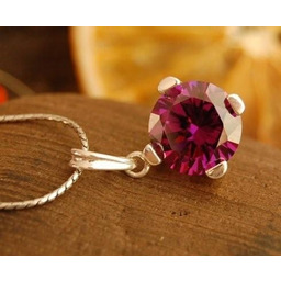 RODOLFO - srebrny wisiorek z ametystem