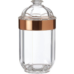 Premier Housewares 1601670 Przezroczysty pojemnik, akryl, różowe złoto,