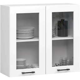 Edinos Biała szafka kuchenna górna z witryną L1-D79