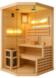 Sauna fińska 2 osobowa wysokotemperaturowa 3,5KW Harvia 120x120