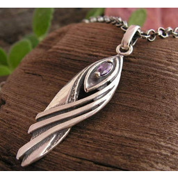 FENIA - srebrny wisiorek z ametystem