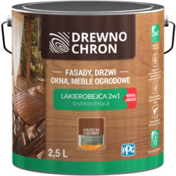 Lakierobejca 2w1 orzech ciemny 2,5 l Drewnochron