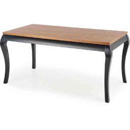 Stół rozkładany windsor ciemny dąb / czarny (160-240x90