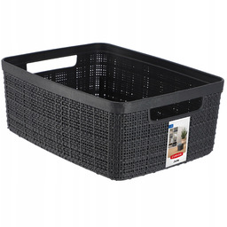 Pojemnik do przechowywania 5L Curver Jute, antracyt