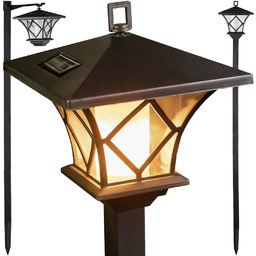 Lampa Solarna Ogrodowa Wbijana Latarnia 155cm