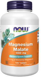 Now Foods Magnesium Malate 1000 mg, jabłczan magnezu,