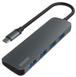 SAVIO AK-54 HUB USB-C - 4 x USB-A,