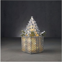 Dekoracyjna choinka z 24 diodami LED o ciepłym