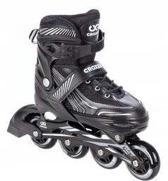 Rolki Regulowane Croxer Optima Black 39-42 Kauczuk Abec7