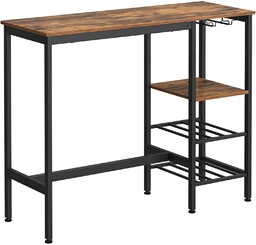 Barek stół stolik barowy z półkami Loft