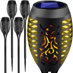 Lampa Solarna Ogrodowa Wbijana Pochodnia Efekt Płomienia 4