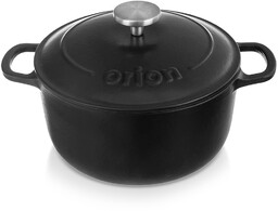 Garnek z pokrywką żeliwny emaliowany LITINA 26 cm,