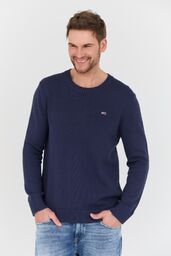 TOMMY JEANS Granatowy męski sweter