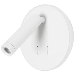 Maxlight Lampa ścienna z włącznikiem LUX biała W0431