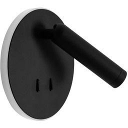 Maxlight Regulowana lampa ścienna LUX czarna W0432 1xLED