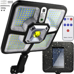 Lampa Solarna Uliczna 220 LED z Czujnikiem Ruchu