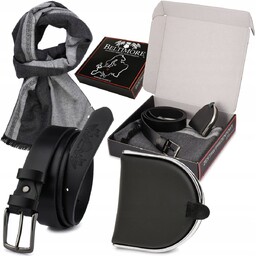 Zestaw męski portfel szalik rękawiczki Beltimore