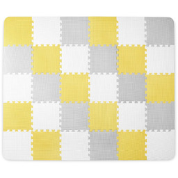 Puzzle piankowe KinderKraft Luno 30 elementów żółto-szare