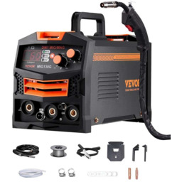 Synergiczna spawarka MIG/GAS 130 A, przenośna, inwerter IGBT