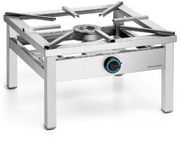 FORGAST Taboret gastronomiczny gazowy 1-palnikowy, 5 kW, 60x60x38