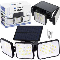 Lampa Solarna Uliczna 180 LED z Czujnikiem Ruchu