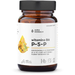 Witamina B6 P-5-P 6 mg, Aura Herbals, 60