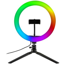 VÖGEL Lampa pierścieniowa LED SF400 RGB selfie