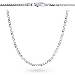 Srebrny łańcuszek pełny Pancerka 60 cm pr. 925