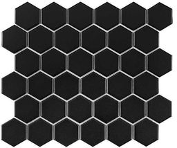 DUNIN mozaika ceramiczna HEXAGON BLACK 51 MATT