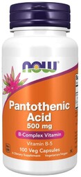 Now Foods Pantothenic Acid kwas pantotenowy 500 mg
