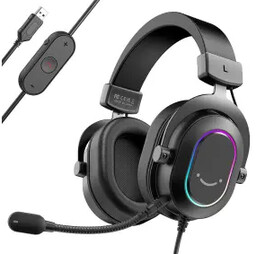 Fifine AmpliGame H6 Nauszne Czarny Słuchawki przewodowe