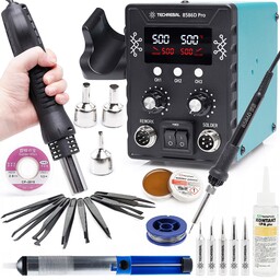 Stacja Lutownicza Hot Air Lutownica Precyzyjna 8586 760W