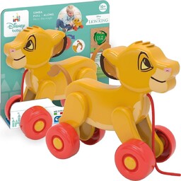 Lew Simba na kółkach do ciągnięcia Disney Baby