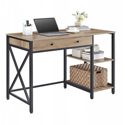 Biurko Komputerowe Loft Industrialne Beż do Pracowni Biura