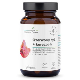 AURA HERBALS Czerwony ryż + karczoch, 60kaps.