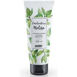 Anwen, odżywka do włosów wysokoporowatych, Emolientowa Melissa, 200ml